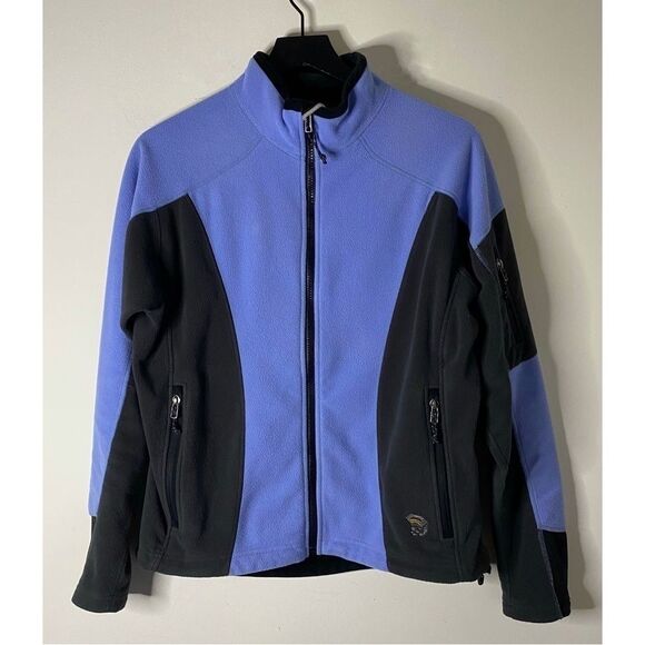 Mountain Hardwear Blue & Black Polartec Fleece Jacket - Picture 1 of 12